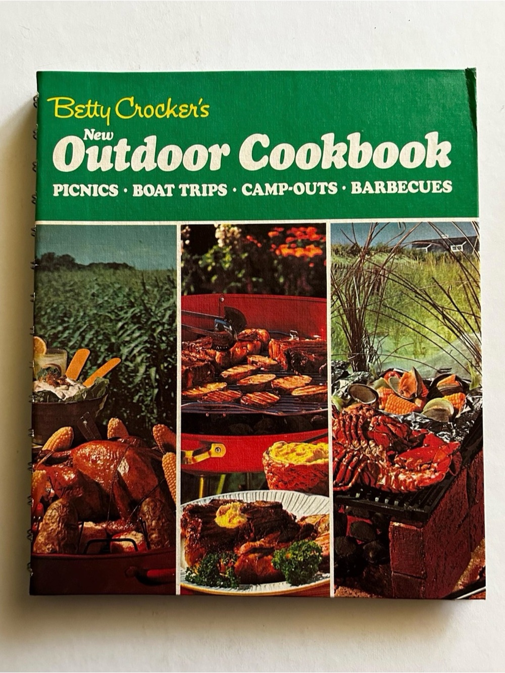 Vintage 1971 Betty Crocker New Outdoor Cookbook Hardcover Retro BBQ Picnic